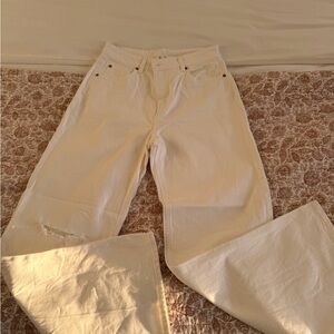 H&M Cream Flare Jeans